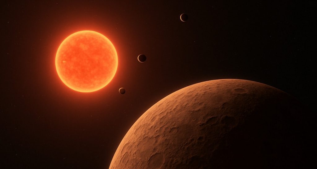 JWST descubre que TRAPPIST-1 d podría ser un planeta sin atmósfera o con nubes que ocultan su composición.